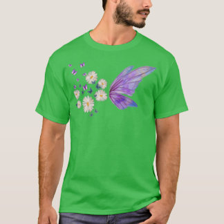 Camiseta Mariposas y daises