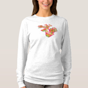 Camiseta Mariposas y flores