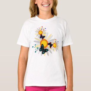 Camiseta Mariposas y flores