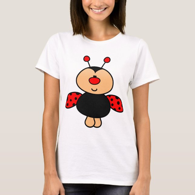 Camiseta Mariquita dulce del bebé (Anverso)