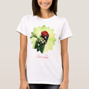 Camiseta Mariquita en Flor de Cornejo Personalizado Natural