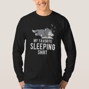Camiseta Mariquita favorita durmiendo Husky