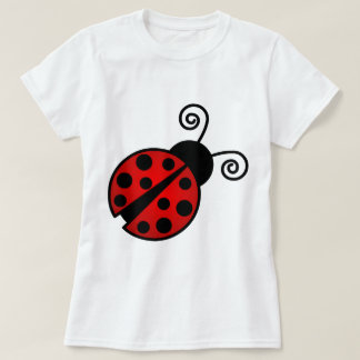 Camiseta Mariquita linda - rojo y negro