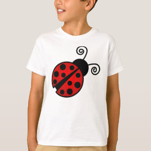 Camiseta Mariquita linda - rojo y negro