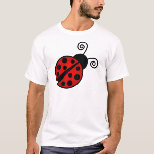 Camiseta Mariquita linda - rojo y negro