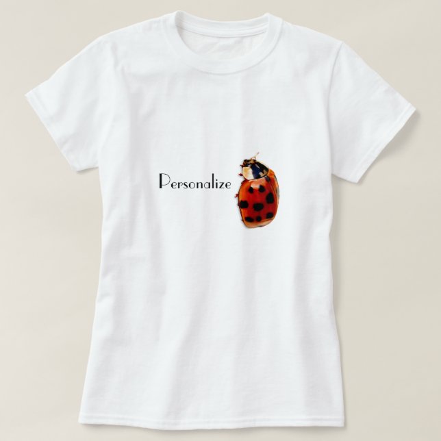 Camiseta Mariquita manchada moda con nombre (Diseño del anverso)