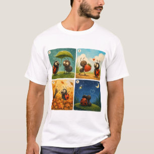 Camiseta Mariquita y hormiga: Un dulce primer momento