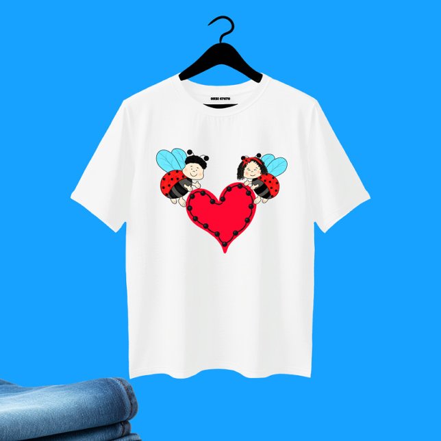 Camiseta Mariquitas con corazón (Subido por el creador)