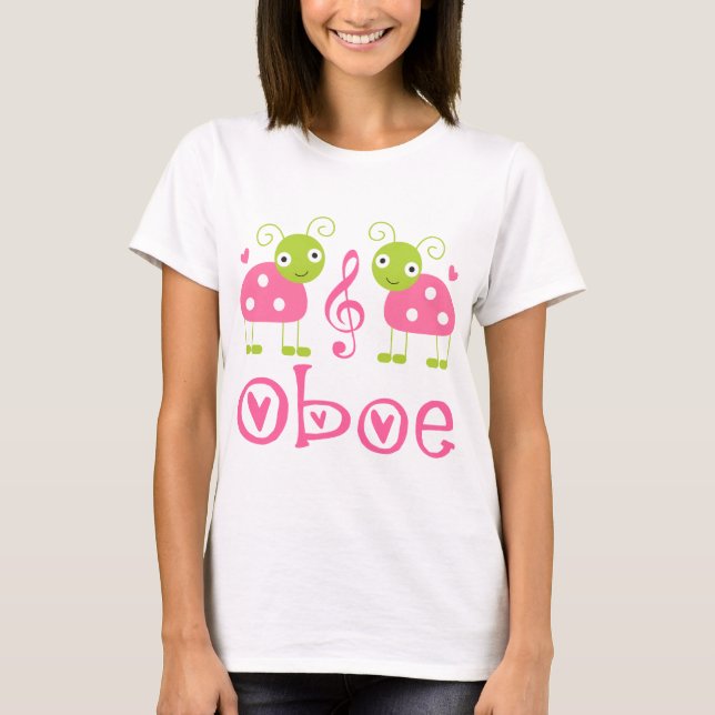 Camiseta Mariquitas rosadas lindas de Oboe (Anverso)
