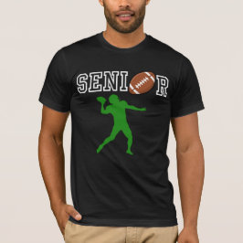 Camiseta Mariscal de Fútbol Americano con Silueta Verde