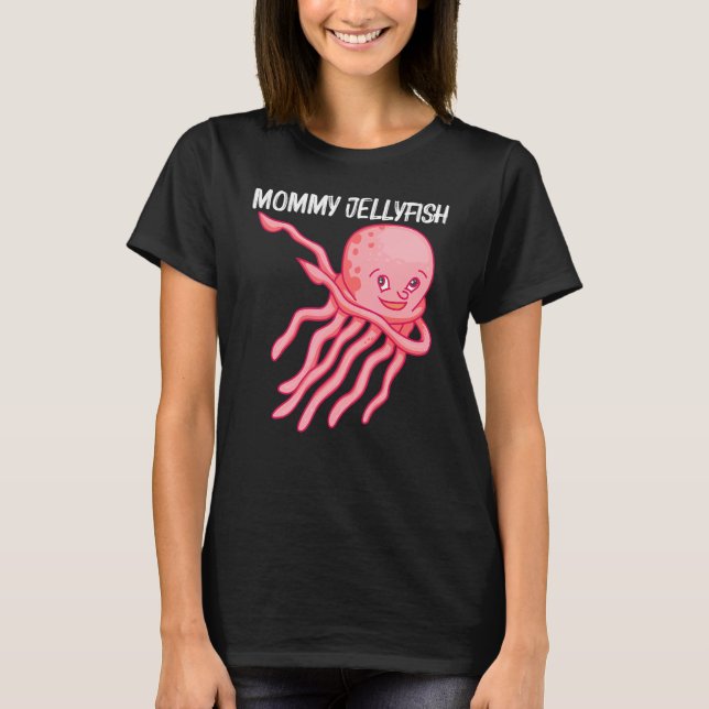 Camiseta Mariscas Cuestas Para Mujeres Jellyfish Animal (Anverso)