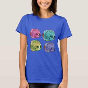 Camiseta Marisco, Coral Reef Fish Subacuático Náutico