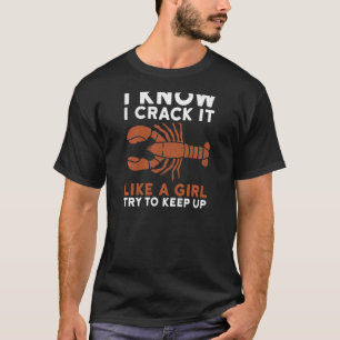 Camiseta Marisco De Lobster Para Un Chica De Ventiladores