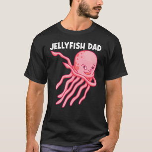 Camiseta Mariscos Cubiertos Para Hombres Papá Jellyfish Ani