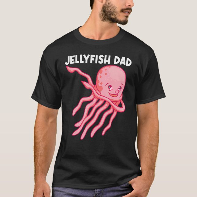 Camiseta Mariscos Cubiertos Para Hombres Papá Jellyfish Ani (Anverso)