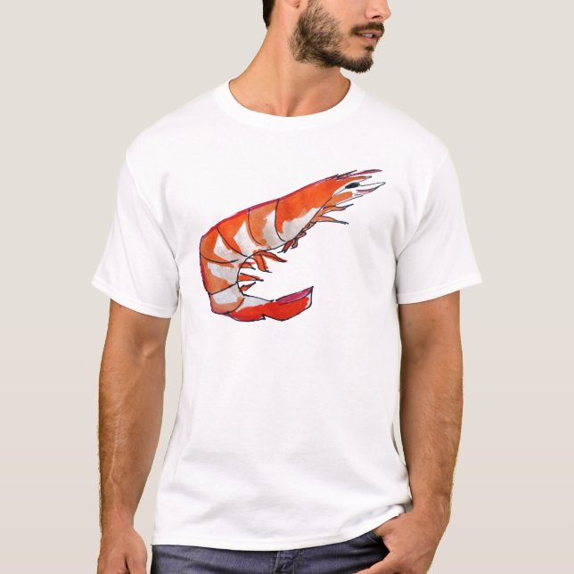 Camiseta Mariscos de camarón de camarón, kitsch (Anverso)