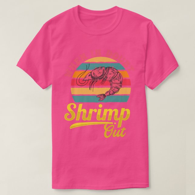 Camiseta Mariscos de camarón de mariscos de mariscos de mar (Diseño del anverso)