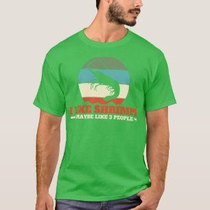 Camiseta Mariscos de camarón Introvert Retro