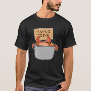 Camiseta Mariscos De Hierro De Carbón Dicen No A La Caca