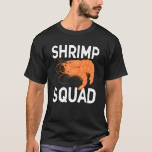 Camiseta Mariscos de la escuadra de camarones de pescado