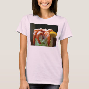 Camiseta Mariscos de la lechuga de los limones del cóctel