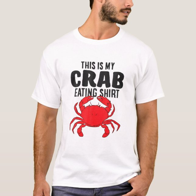 Camiseta Mariscos De Langosta Este Es Mi Comida De Cangrejo (Anverso)