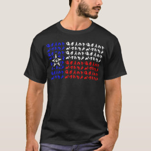 Camiseta Mariscos de mar de la bandera de Texas