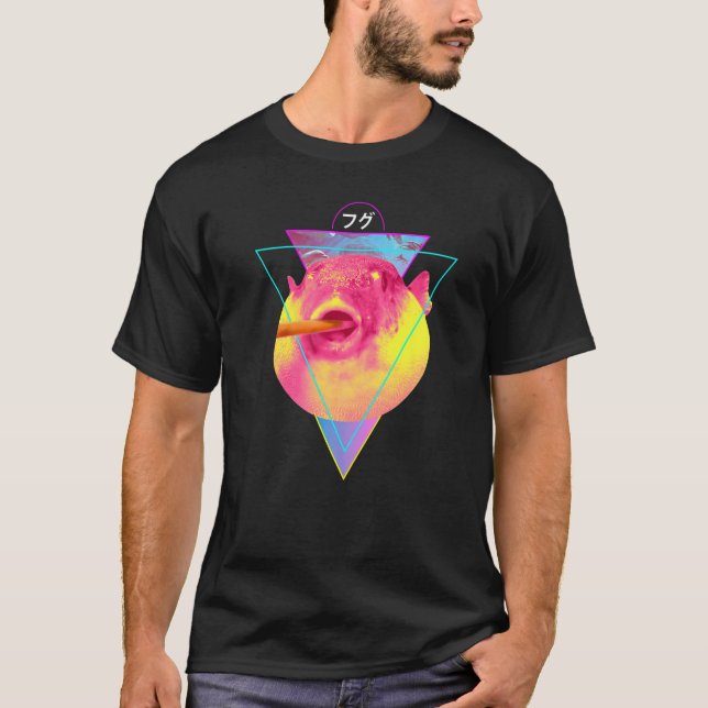 Camiseta Mariscos de puré que comen zanahoria meme pez glob (Anverso)