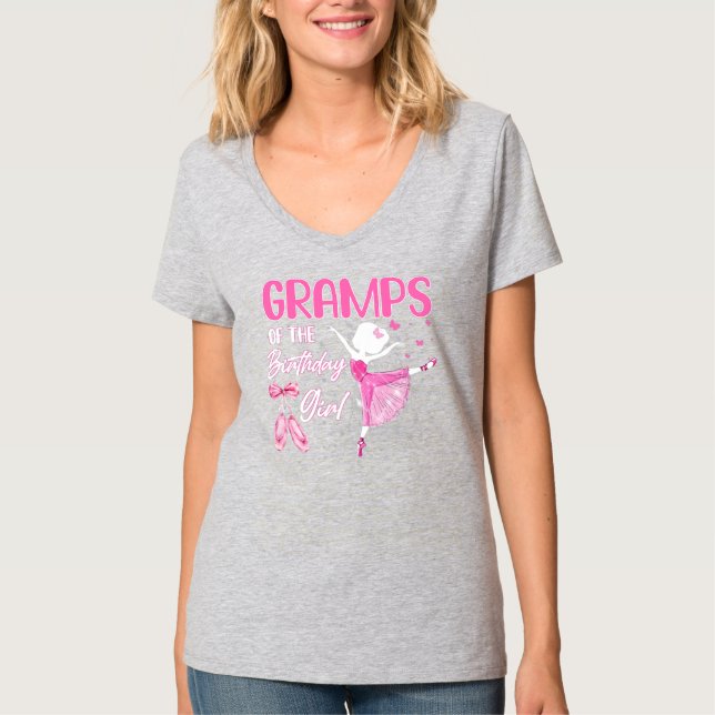 Camiseta Mariscos Del Ballet Chica Ballerina De Cumpleaños (Anverso)