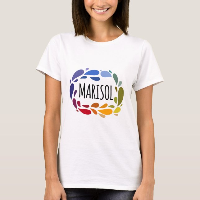 Camiseta Marisol Nombre regalo colorido lindo llamado Maris (Anverso)