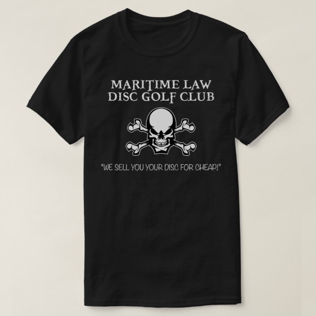 Camiseta Maritime Law Disc Golf Club  (Diseño del anverso)