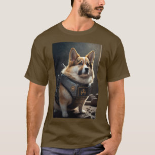 Camiseta Marítimo espacial Corgi