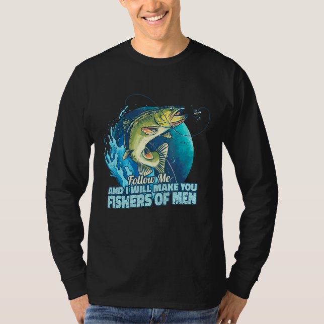 Camiseta Mark 117 Verse Christian Discipleship Fishers Of M (Anverso)