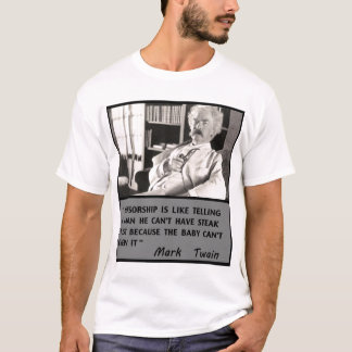 Camiseta Mark Twain contra censura