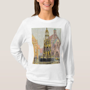 Camiseta Market Place, Nuremberg, 1928, por Grant Wood