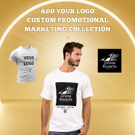 Camiseta Marketing comercial de su Personalizado de logotip