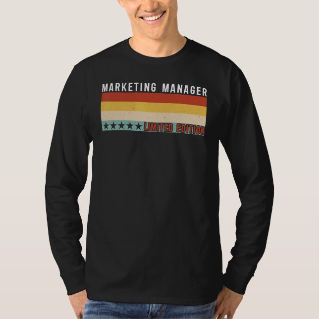 Camiseta Marketing Manager Job Title Profession Worker Appr (Anverso)