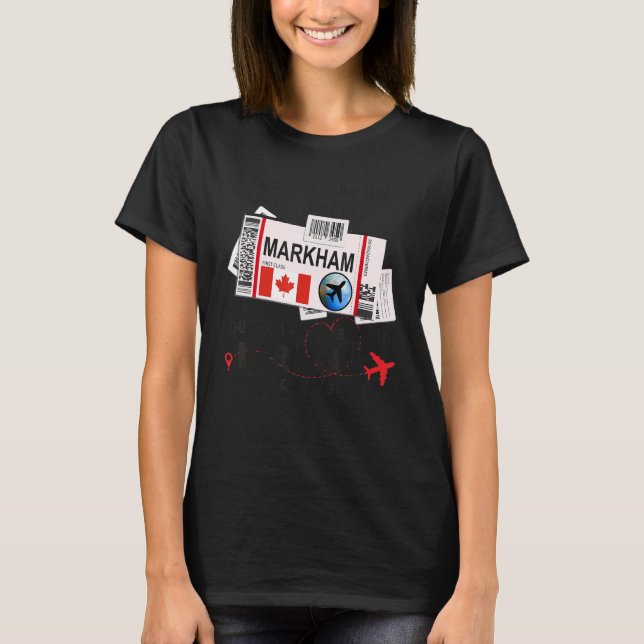 Camiseta Markham Chica Markham Boarding Pass Markham (Anverso)