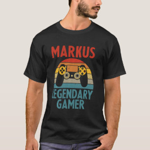 Camiseta Markus Nombre Personalizado Funny Gaming Geek Birt