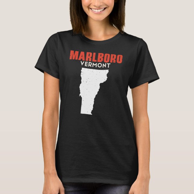 Camiseta Marlboro Vermont Estados Unidos de América Viajes  (Anverso)