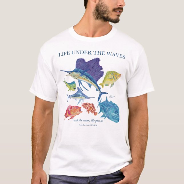 Camiseta marlin and More | Ocean Life (Anverso)