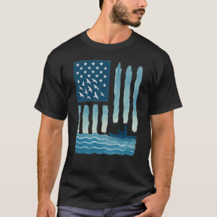 Camiseta Marlín de bandera americana - Pesca patriótica de 