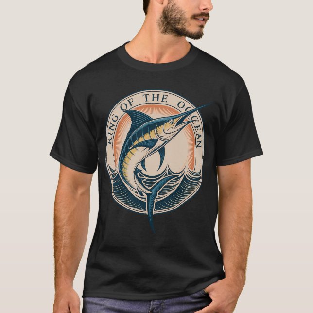 Camiseta Marlín Supremo – Gobernante de las Olas (Anverso)
