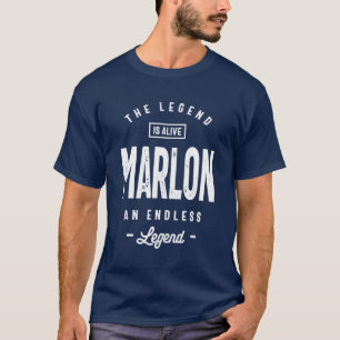 Camiseta Marlon Nombre personalizado Regalo de cumpleaños
