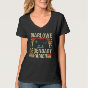 Camiseta Marlowe Gamer Retro Gaming Vintage Juego Personali