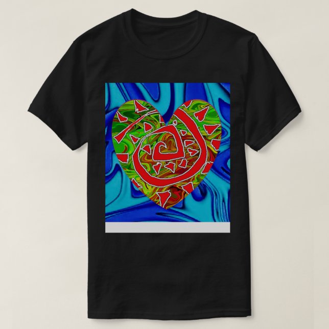 Camiseta mármol azul (Diseño del anverso)