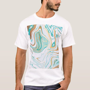 Camiseta Mármol moderno: diseño de textura de lujo