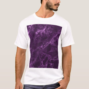 Camiseta Mármol morado oscuro: textura lujosa.