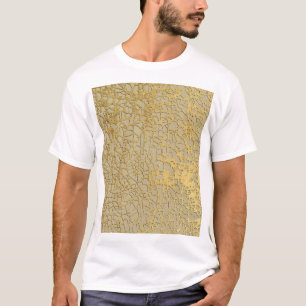 Camiseta Mármoles de oro: Diseño de textura poco profundo