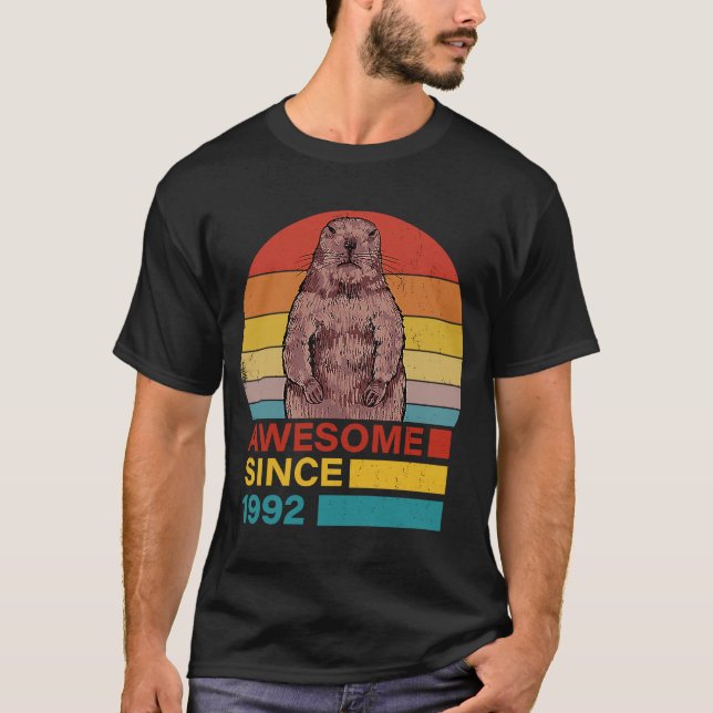 Camiseta Marmot 1992 Cumpleaños Marmot Retro Sunset (Anverso)